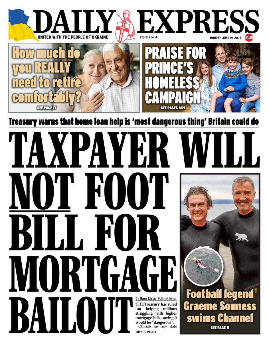 Daily Express on Twitter "Taxpayer will not foot bill for mortgage bailout tomorrowspapertoday