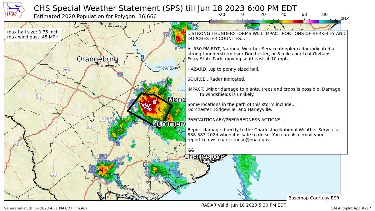 Charleston Weather chswxchswx.social on Twitter "STRONG