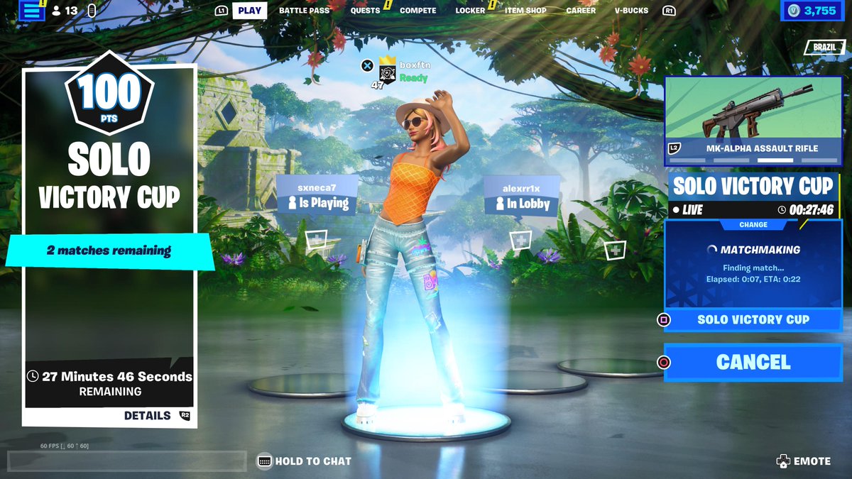 +100$ cash solo