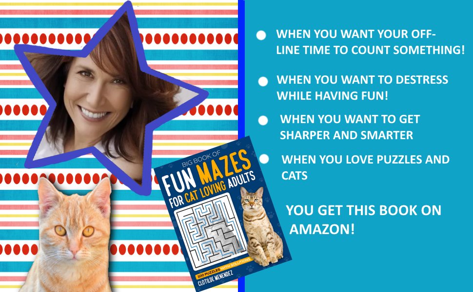 One of The Secrets Of People Who Are
Still Sharp in Retirement!

amazon.com/dp/B0BKJ9F2PT

#games #puzzles #catlover #mazes #memory #puzzlelover #cats #petowner