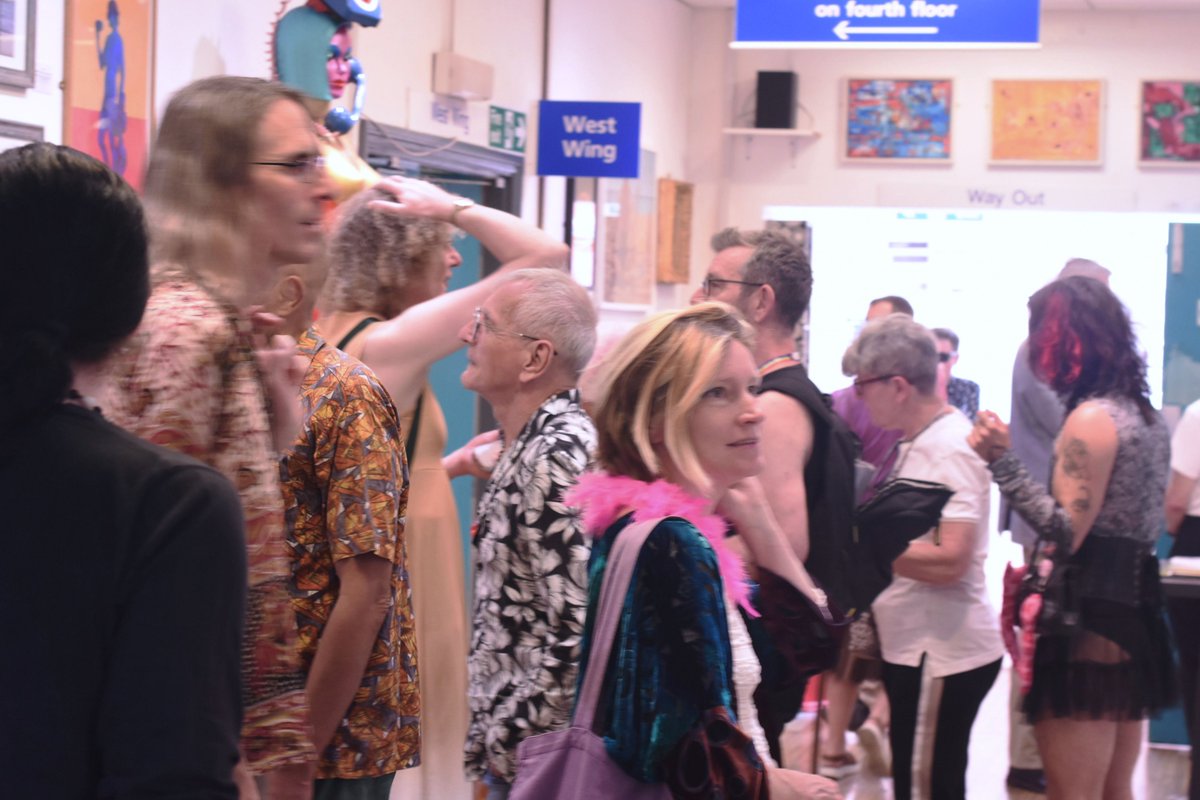 The EMERALD 20 exhibition opening night @CI_NHS Conference Centre Gallery on Friday 16 June. EMERALD 20 marks <a href="/ArtsProjectLdn/">The Arts Project</a> 20th anniversary and is now open to visitors on Mondays to Fridays (except Bank Holidays) until 29 September.