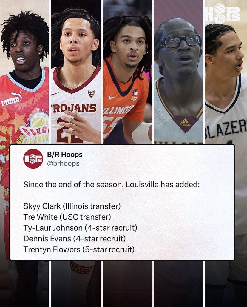 #DTPTeamWatch 
Another College Monster Squad has been built in the state of Kentucky. The Louisville Cardinals are coming for necks this season‼️

Trentyn Flowers
Skyy Clark
Dennis Evans 
Trey White 
Ty-Laur Johnson 

#thefutureisNOW #DTP #DTPent #louisvillembb