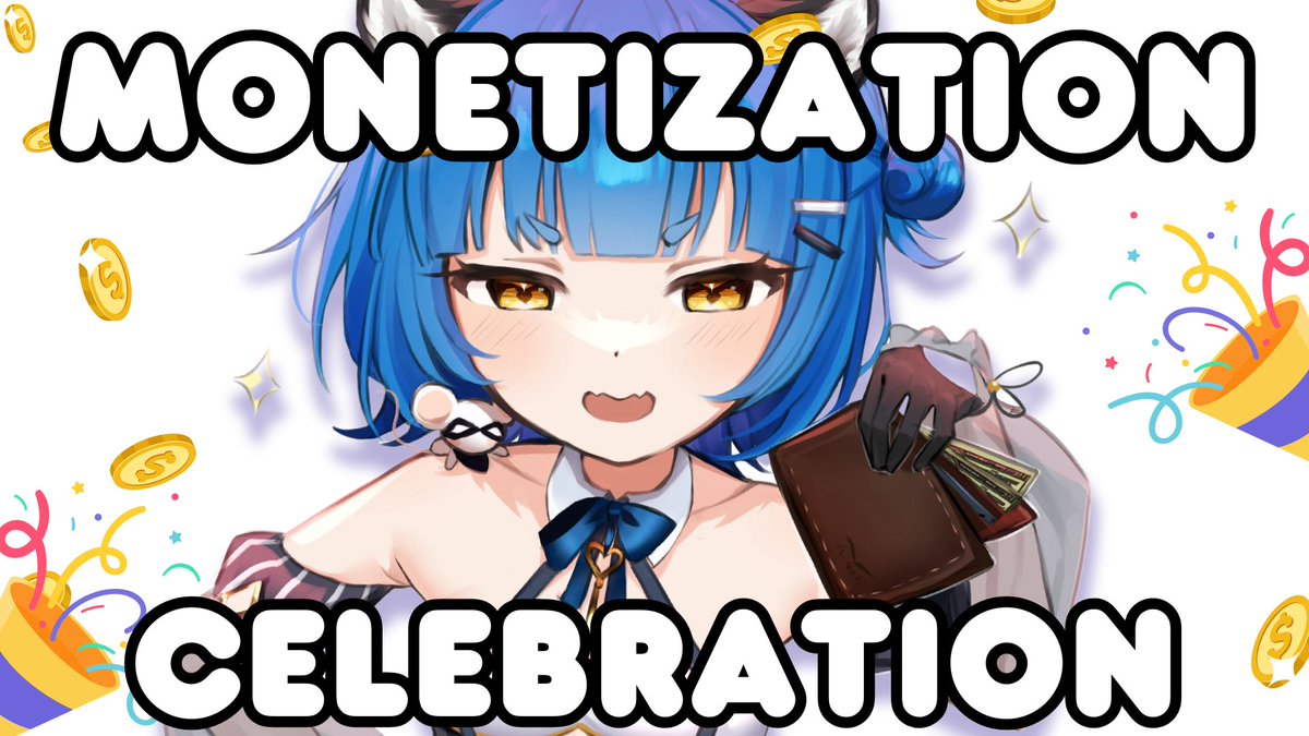 🔴 LIVE NOW ! ! ! 🥳🥳🥳
🎉 Celebrating monetization together ! ! ! 🎊

🎨art: @/inamiyoki 💙💙💙💙