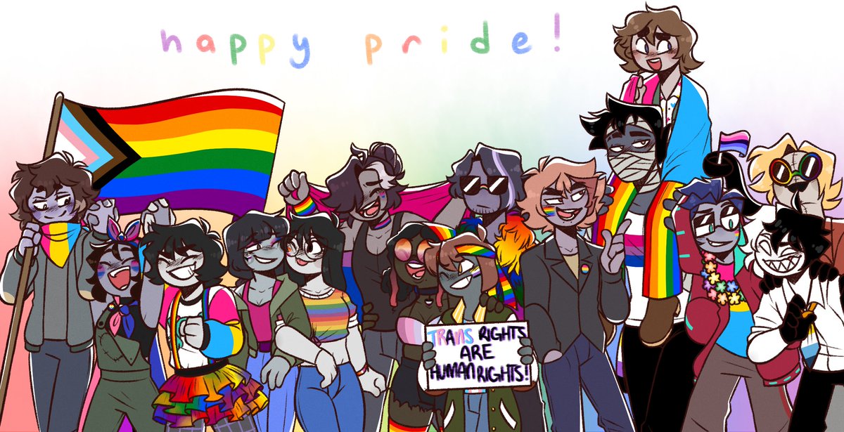 we're over halfway thru gay month n my last actual art post was like in march but tbf life decided to be a lil silly n constantly pull some sh i t
anywho, am actually super proud of this ngl aa a
also everyone in mdhm is some sort of gay, bro, n I love it
#MyDearHatchetMan #MDHM