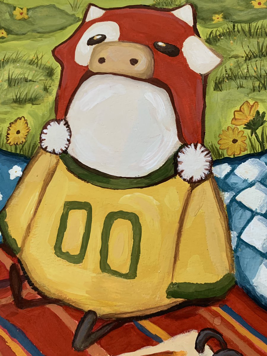 suzanahoria98's tweet photo. Muito obrigado por me deixar recriar seu desenho para decorar meu quarto❤️❤️❤️❤️❤️❤️
Já faz alguns meses que comecei a pintar com Guache, ainda sou muito desajeitado com fundos, não deu certo então cobri com um pouco de grama kkkkk https://t.co/ELHZMy9Vt6