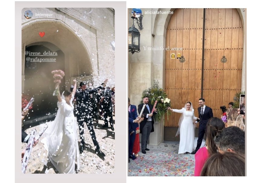 ElenaDF75's tweet photo. Pues no todo es profesional! 
Ayer se nos casaron 💍dos compañeros y amigos, @diegojds22 y Ana e @IrenedeLara y Rafael. 

Fue un día muy emocionante 

Esperamos “que os vaya bonito” y seáis muy felices 
Os queremos!!! https://t.co/xxqaD1HCBo