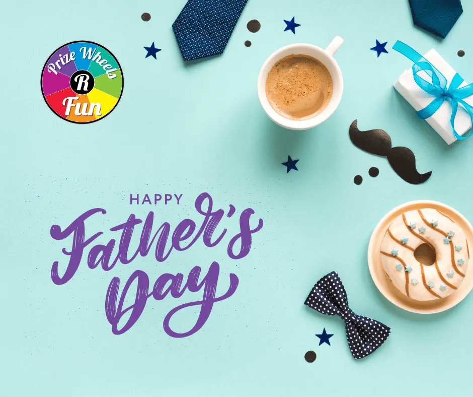 PrizeWheelsRFun's tweet photo. Gather your friends &amp; family to celebrate Father's Day! Whether you're grilling burgers or baking pies, it's the perfect opportunity to show appreciation for the special men in your life. 
#HappyFathersDay to all the father figures out there! https://t.co/fbFdjazejh