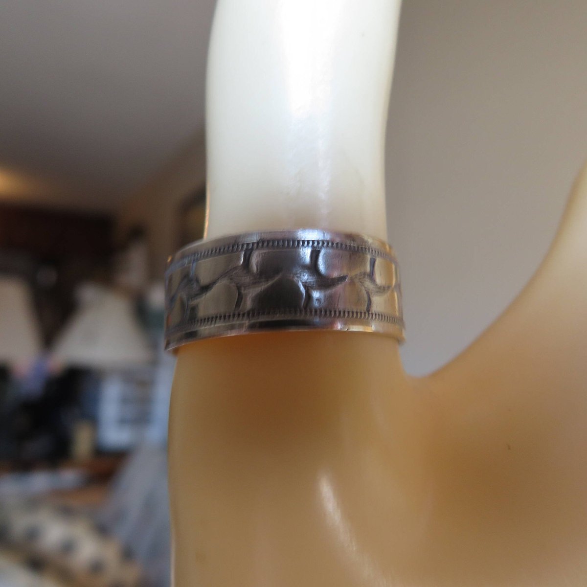 Excited to share the latest addition to my #etsy shop: Vintage Wave Sterling Silver 925 Band, Size 9. Wt. 3 Grams, Hallmarked Sterling SW etsy.me/3NhV6vM #silver #unisexadults #artnouveau #beachtropical #greatcondition #sterlingsilver925 #uniquedesignring #size