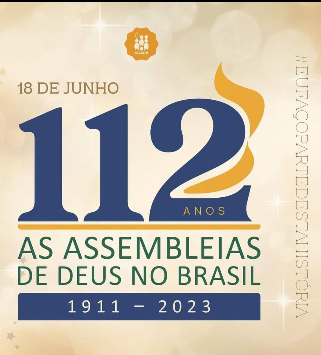 Parabéns Assembléia de Deus.

#eufizpartedessahistoria #assembleiadeDeus