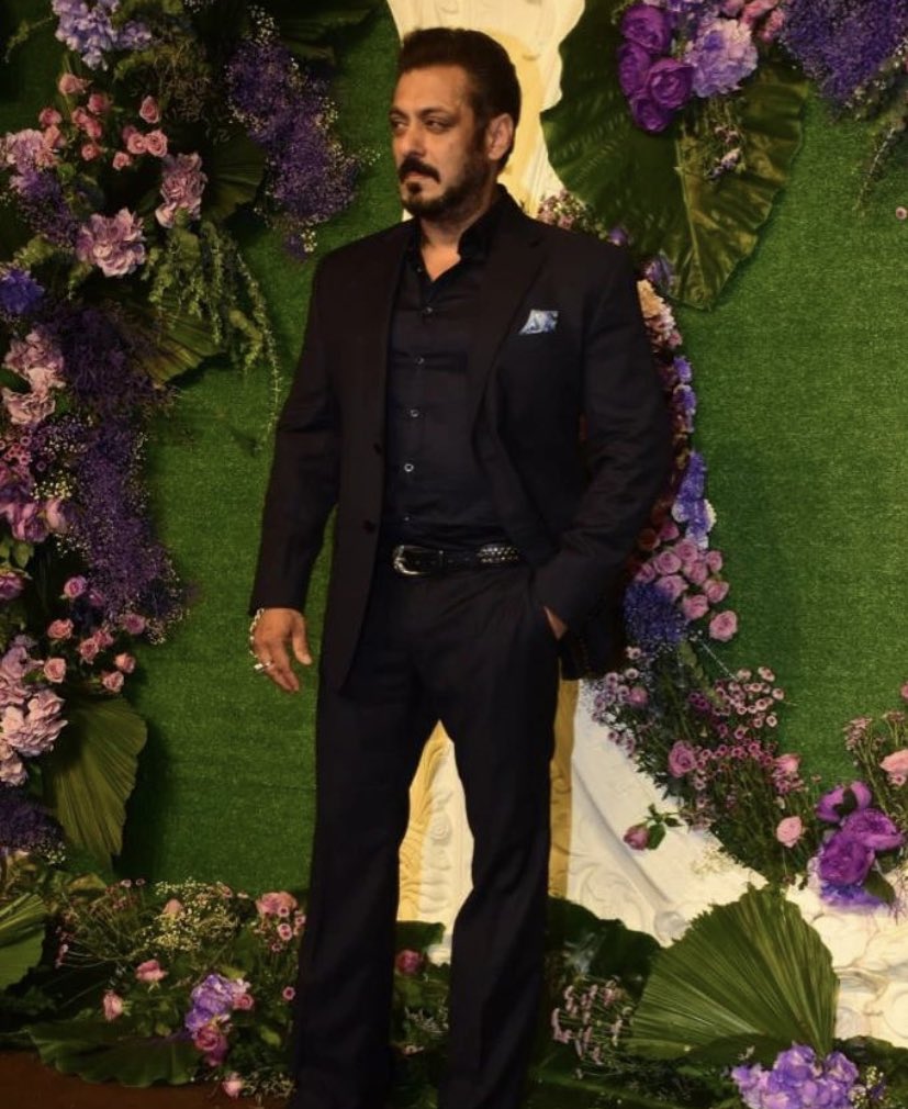 Megastar-#SalmanKhan at #KaranDeolWedding
