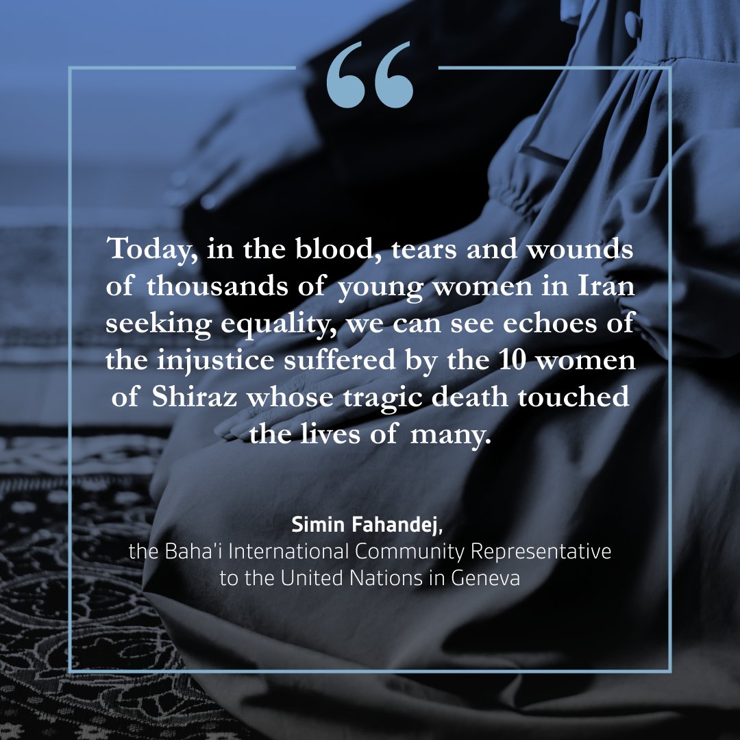 siminfa's tweet photo. Join us in remembering 10 #Bahai #women executed 40 years ago today and honouring them and all Iranian women. #OurStoryIsOne #Iran 
#داستان_ما_یکیست https://t.co/W2bdVP6lYv
