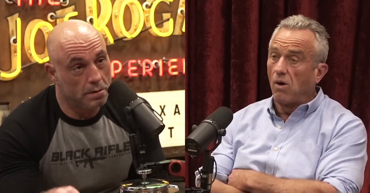Joe Rogan and Robert F. Kennedy Jr. prove that two half-wits don't make a wit.