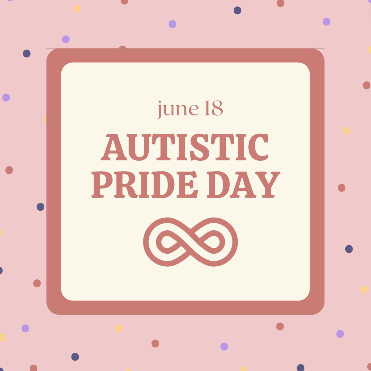 Happy #AutisticPrideDay! We will always be proud of who we are 🌈♾️