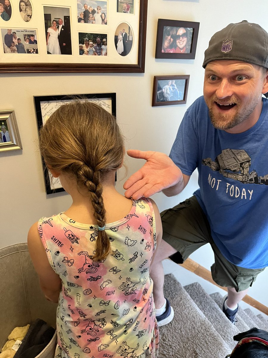 From reading books to doing braids for the first time…

Happy Father’s Day to all the dads out there!