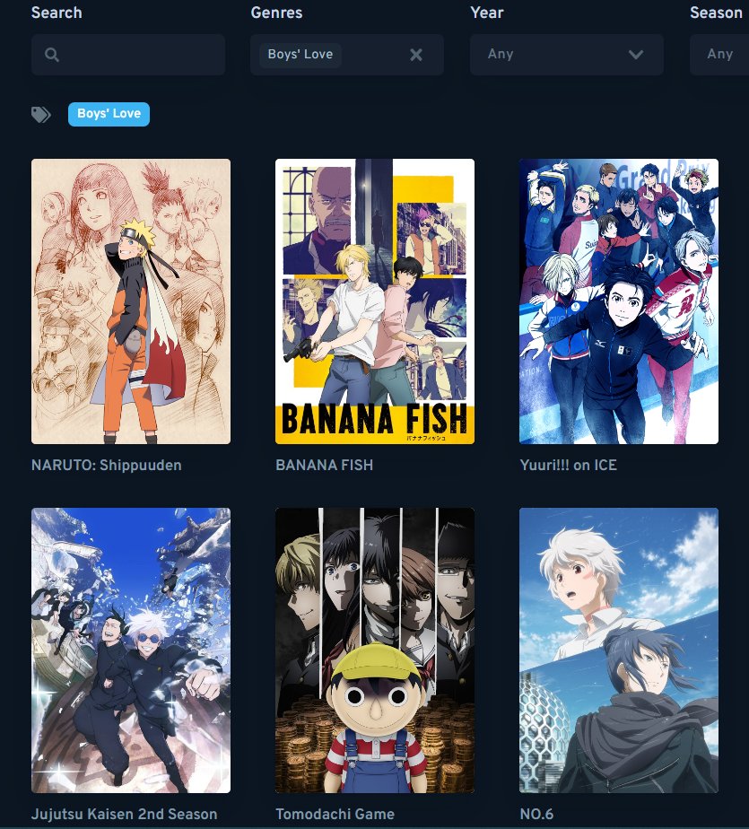 naruto shippuden showing at the top when you search BL on anilist is sending me sasunaru really is that iconic 😭