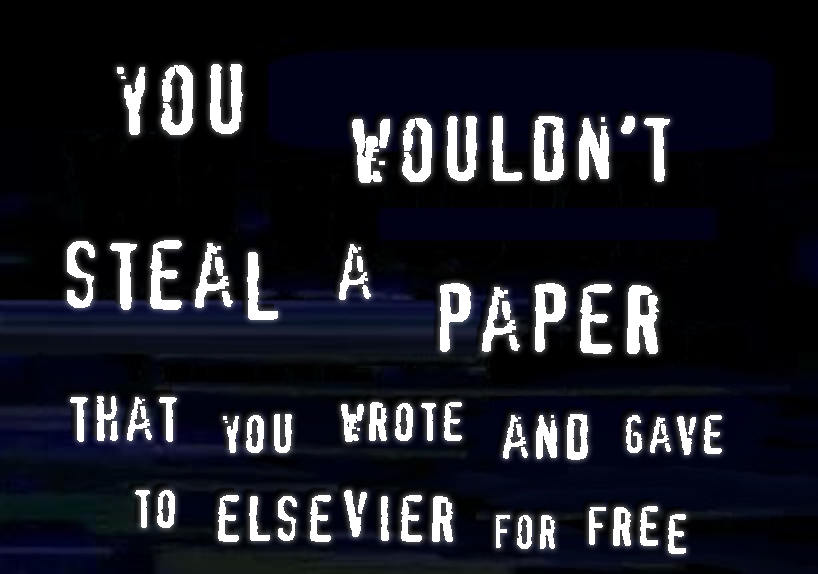 I'll never forget that time I couldn't access my own (paid for) open access paper because Elsevier blocked all Swedish institutions as a fee negotiation technique