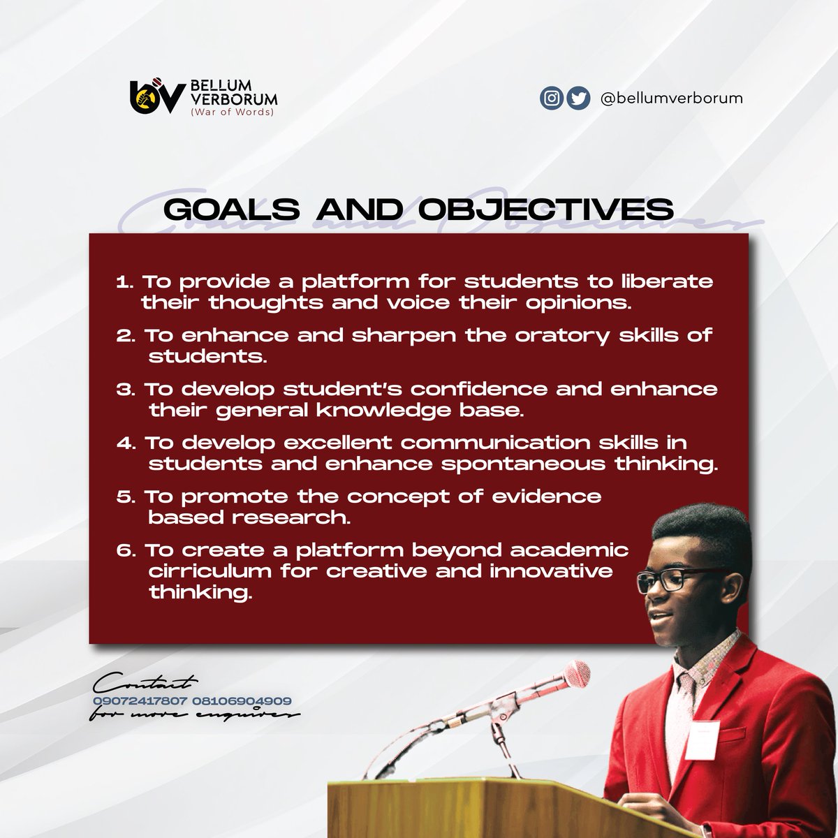 BellumVerborum's tweet photo. Bellum Verborum is coming!!!

While we're anticipating, it is imperative that we know what the biggest event in College of Health Sciences, University of Ilorin, is and is not about.

Keep on anticipating the biggest event in College of Health Sciences 🔥🔥🔥 https://t.co/YNMdDKmnq6