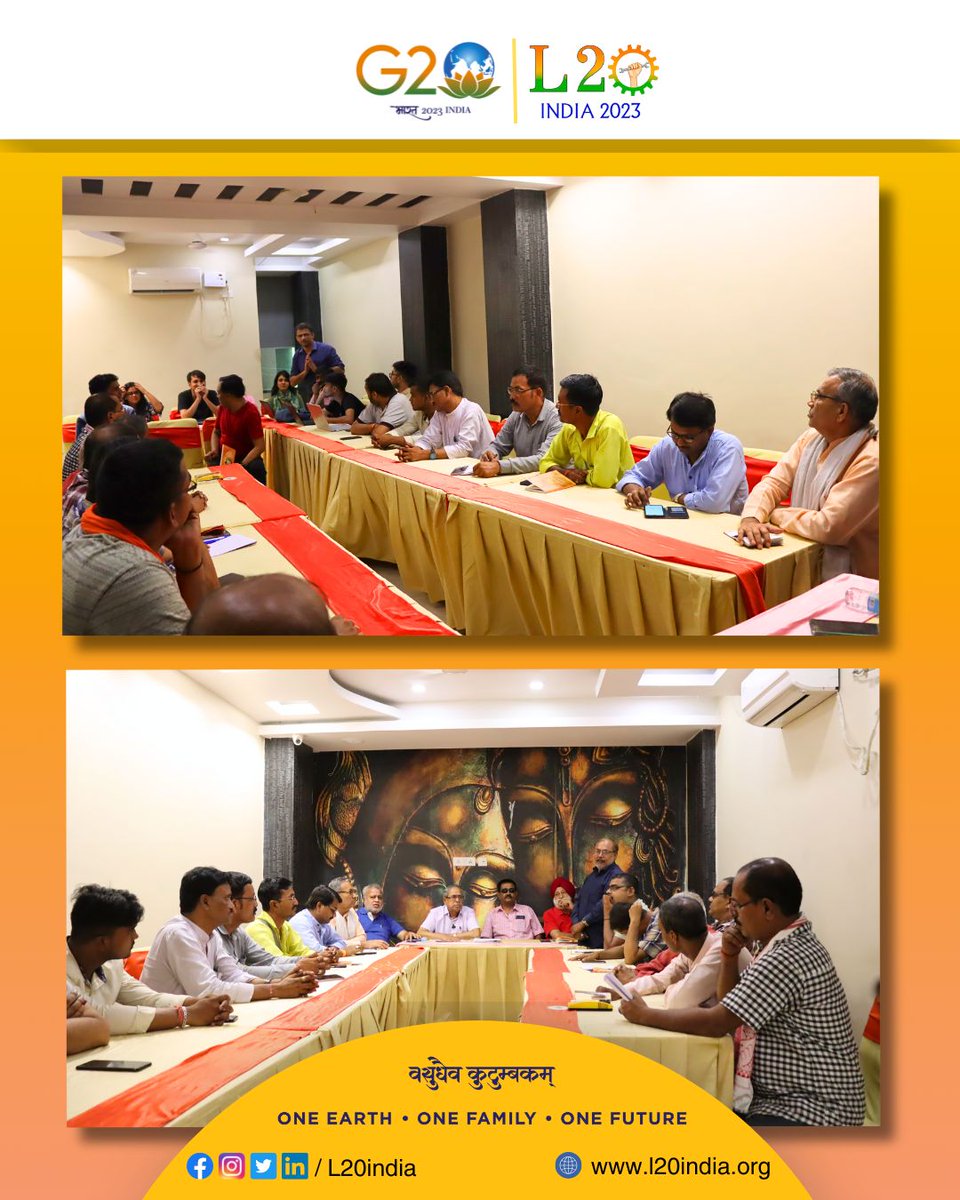 L20 India (@l20india) on Twitter photo L20 Secretariat has arrived in Patna and convened a meeting today to finalise the preparations for the #L20Summit.
#Patna <a href="/g20org/">G20 South Africa</a> L20 Secretariat has arrived in Patna and convened a meeting today to finalise the preparations for the #L20Summit.
#Patna <a href="/g20org/">G20 South Africa</a>