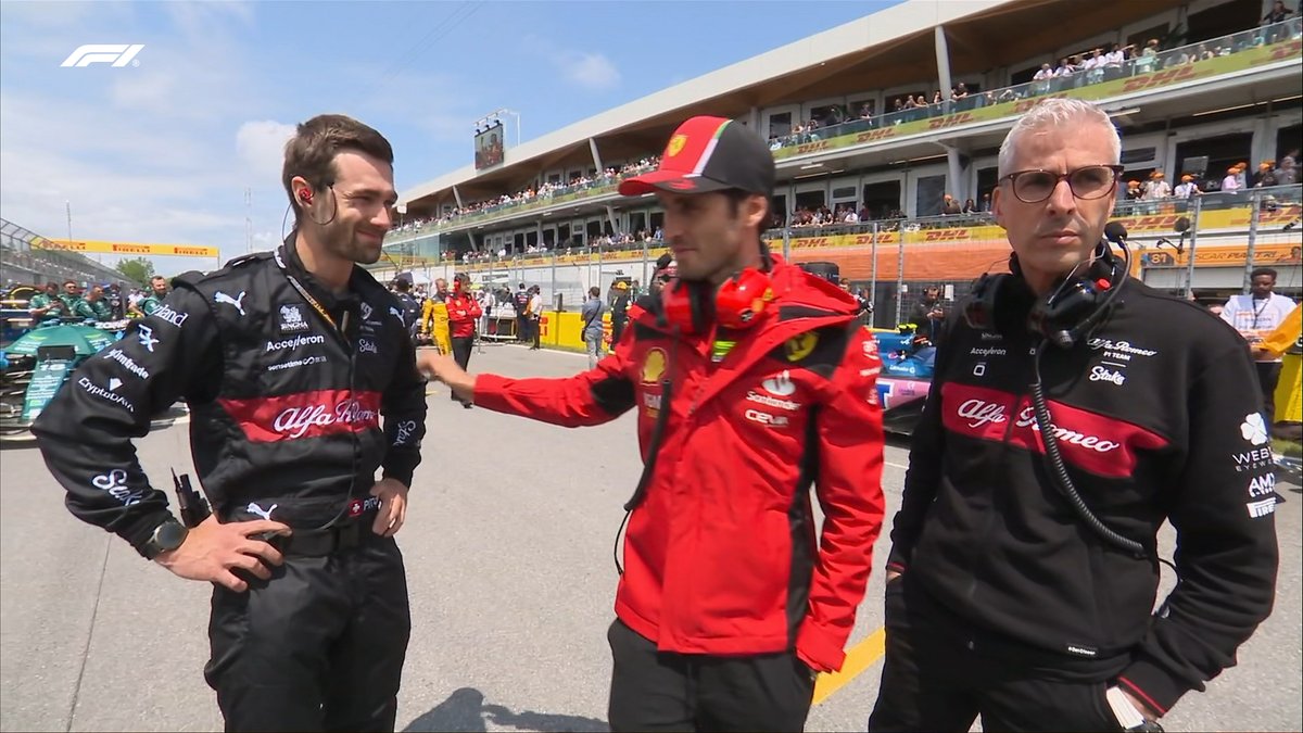Always good to see you, <a href="/Anto_Giovinazzi/">Antonio Giovinazzi</a>!

The Italian is on the grid, just one week after conquering the 24 Hours of Le Mans 👑

#CanadianGP #F1