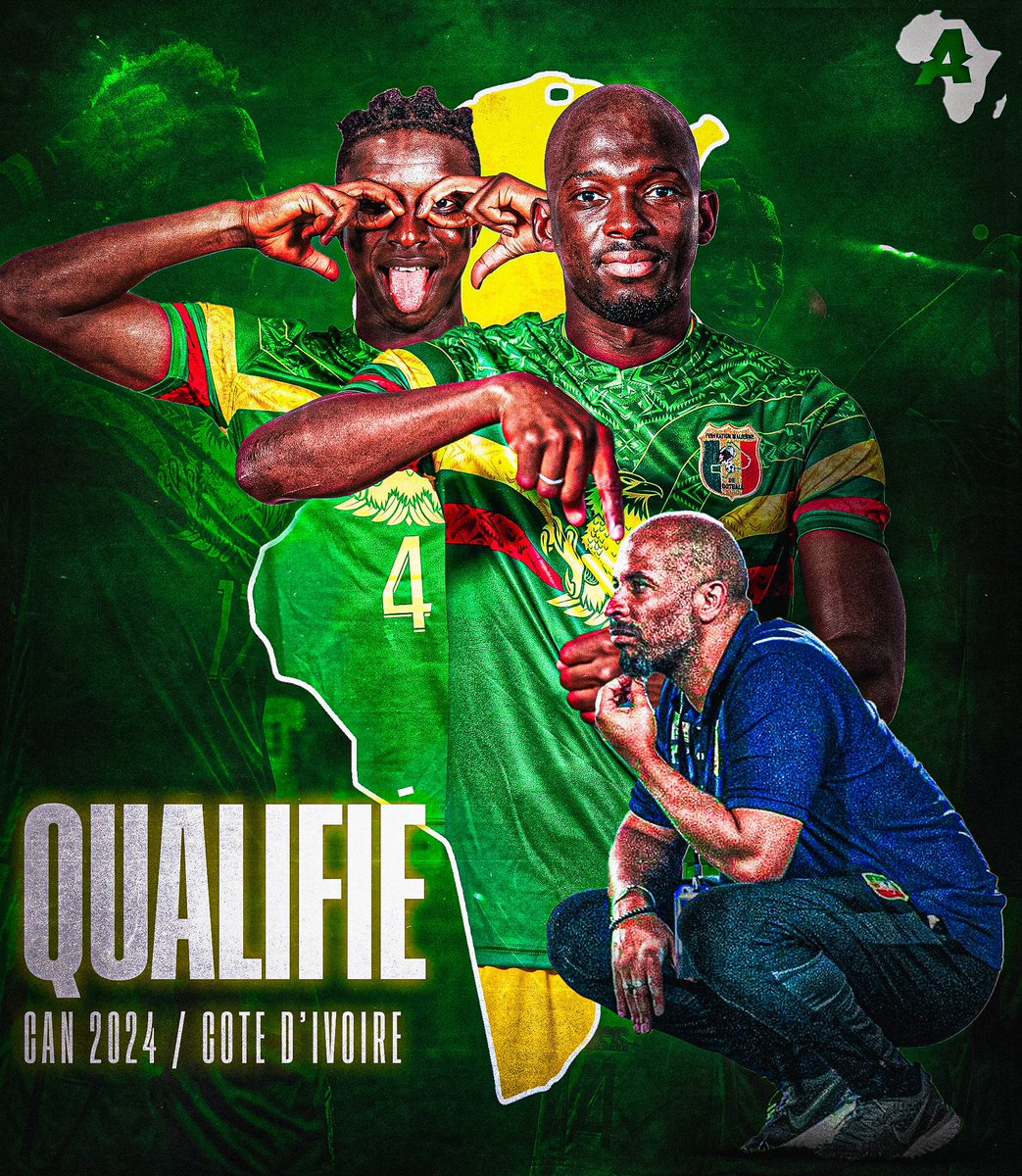 ActuFootAfrique's tweet photo. 🚨 OFFICIEL : Le Mali se qualifie pour la CAN 2024 ! 🇲🇱🦅✅ https://t.co/29cIn84HFK