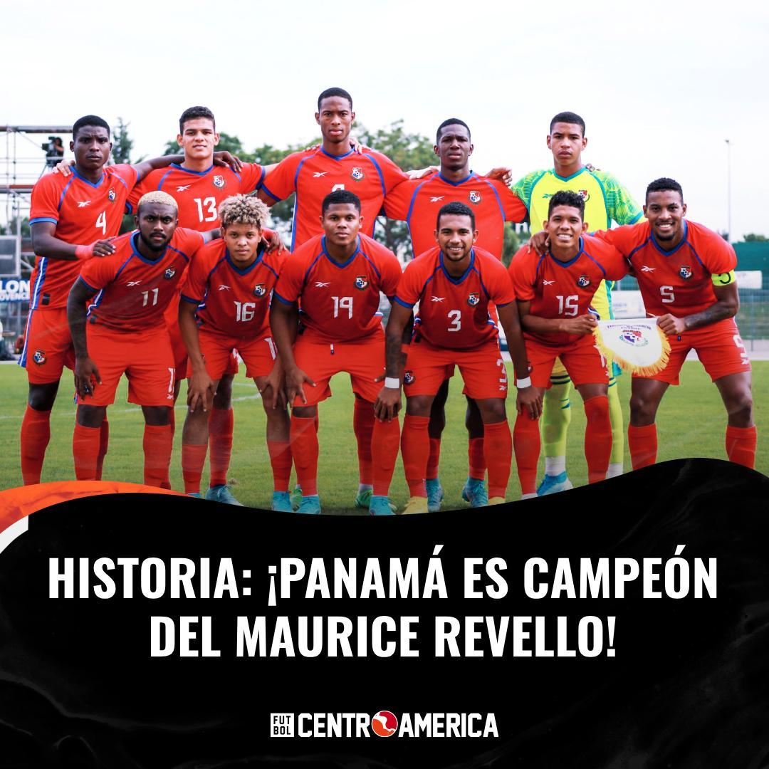 Futbolcentroame's tweet photo. ¡¡¡PANAMÁ ES CAMPEÓN🏆🤩!!! ¡¡¡Y DE FORMA INVICTA😏!!!

Los canaleros golearon 4-1 a México y se llevan el TÍTULO de campeones del Torneo #MauriceRevello.

¡PRIMERA VEZ QUE UN PAÍS CENTROAMERICANO LEVANTA ESTE TROFEO😯⚽! 

𝑯𝒊𝒔𝒕𝒐𝒓𝒊𝒂🇵🇦 https://t.co/IpeyWarrJW