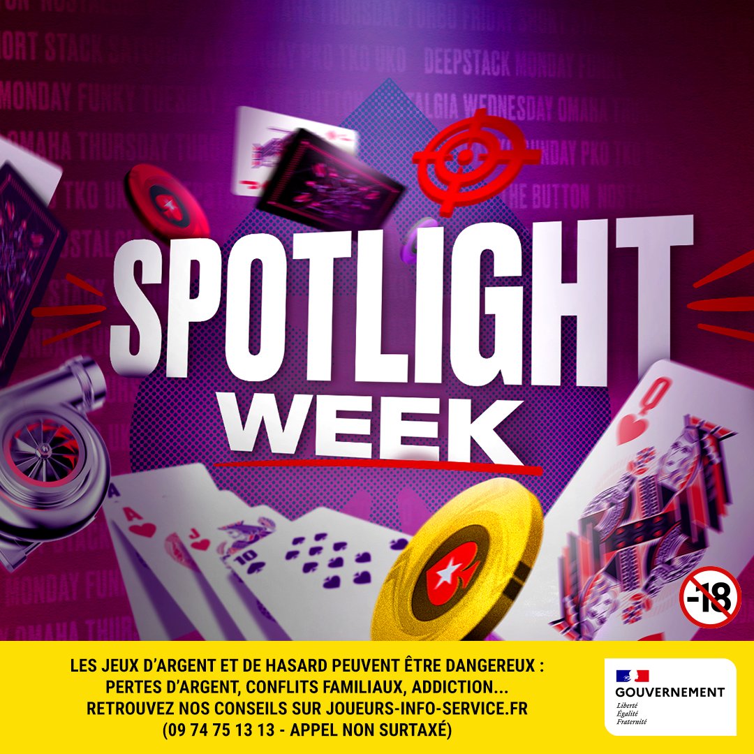 Bennyestud's tweet photo. 🔞On est parti avec @Yuestud pour la #spotlightweek sur @PokerStarsFR ! 
On attaque à 20H ce dimanche juste après l'orage ⛈️. Au moins 4 streams cette semaine pour cette belle série de tournois. A tout de suite 😍
#poker #PasDecompteBancaireALenversACauseDuPoker https://t.co/qfMHFwqZ0w
