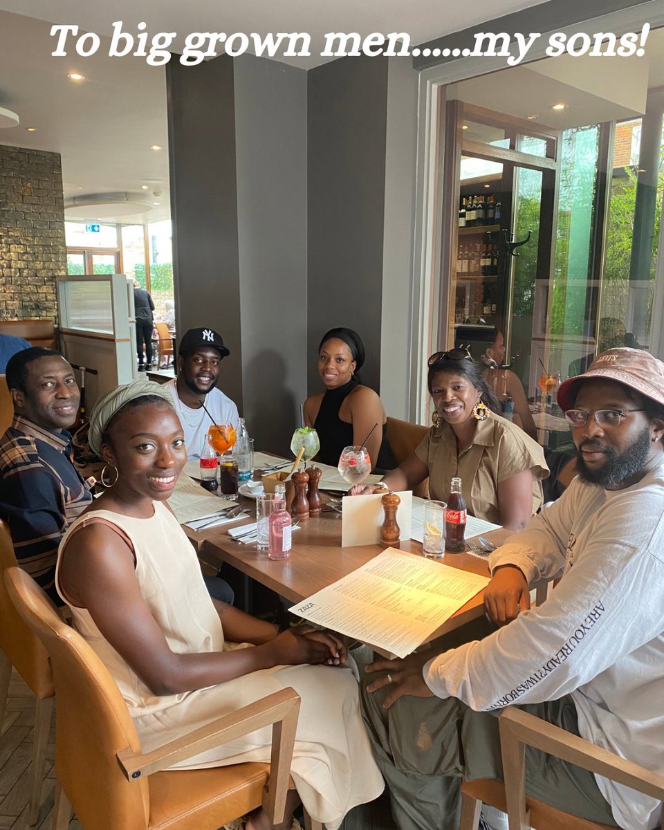 From babies, to boys, to big grown men with wives, my sons have always been an indescribable joy in my life. It’s been a grateful &amp; happy Father’s Day with my biological, adopted &amp; spiritual family &amp; for that I am immensely thankful. To dads everywhere, 
Happy Fathers’s Day.