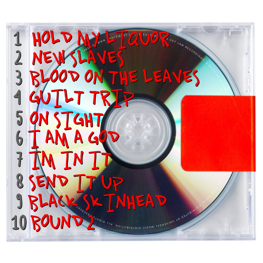 My 'YEEZUS' Ranking.