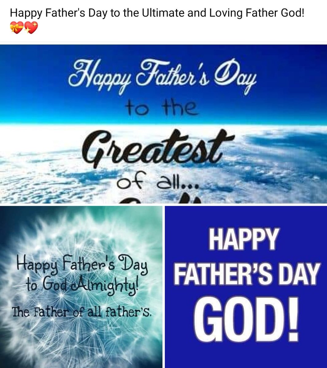 Happy Father's Day to #God! #FathersDay #HappyFathersDay #ThankYouGod #GodisGood 'One God and Father of all, who is over all and through all and in all.' #Ephesians4:6