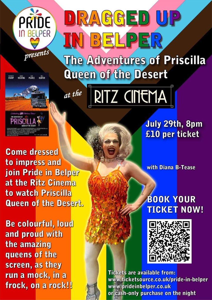 Kings, Queens and those living their dreams… fancy getting, ‘DRAGGED UP IN BELPER?’ 🏳️‍🌈🏳️‍⚧️🏳️‍🌈🏳️‍⚧️🏳️‍🌈👇🏾👇🏼👇🏽
@derbys_alliance @D_Times @TheDiversityCol @madederbyshire