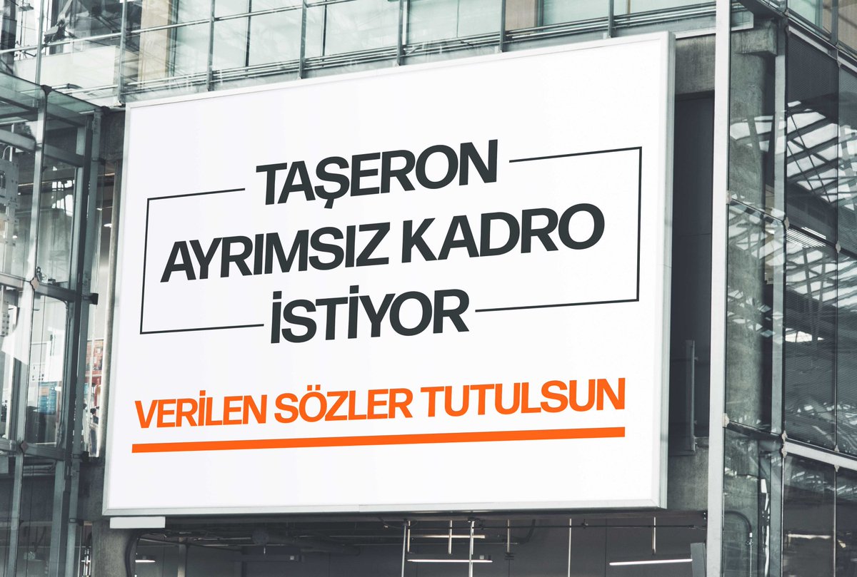 Madem verilen sözlerin tamamı tutulacak madem dosya hazır o zaman TaşeronBayrama Kadrolu girsin. 150 bin emekçiye çifte bayram yaşatın.