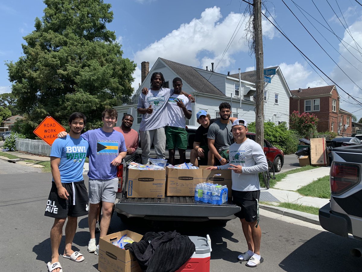 Gabe Liu (@gabeliu22) on Twitter photo This morning my teammates and I put together 100 meal kits and distributed them to unhoused people in New Orleans. So proud of all the hard work we put in. <a href="/rishirattan4/">rishi rattan</a> @jrcollins152 <a href="/phatwatts8/">3🃏</a> @brandonkim2021 <a href="/RayshawnPleasa1/">Rayshawn Pleasant</a> <a href="/raragreen22/">rara 💭😈</a> <a href="/jeanjacqueshunt/">Jean-Jacques Hunter</a> <a href="/GreenWaveFB/">Tulane Football</a> This morning my teammates and I put together 100 meal kits and distributed them to unhoused people in New Orleans. So proud of all the hard work we put in. <a href="/rishirattan4/">rishi rattan</a> @jrcollins152 <a href="/phatwatts8/">3🃏</a> @brandonkim2021 <a href="/RayshawnPleasa1/">Rayshawn Pleasant</a> <a href="/raragreen22/">rara 💭😈</a> <a href="/jeanjacqueshunt/">Jean-Jacques Hunter</a> <a href="/GreenWaveFB/">Tulane Football</a>