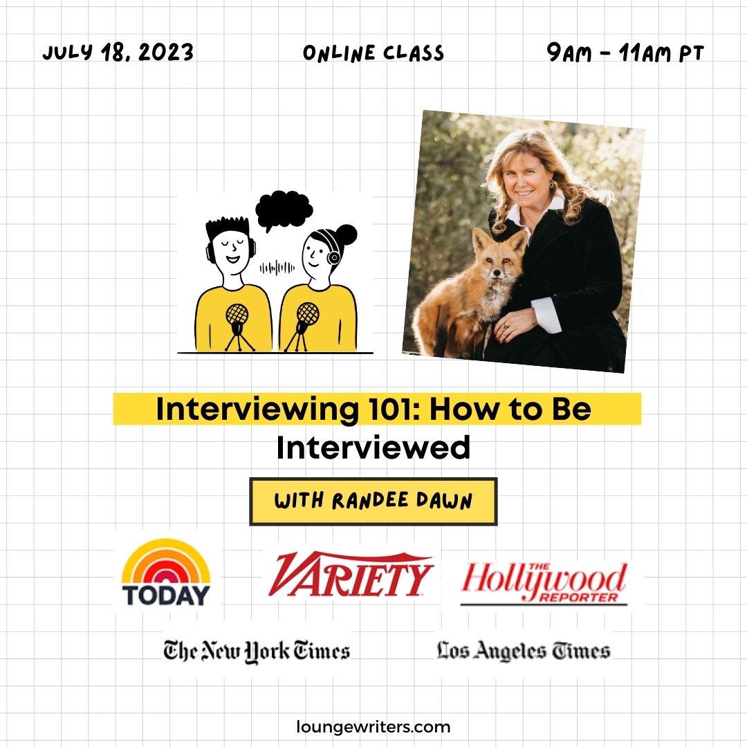 randeedawn's tweet photo. Talking to the press can be a more fun and a lot less scary than you think! Join me on 7/18 @ NOON ET/9am PT for my virtual @lounge_writers seminar "How to Be Interviewed" seminar today for invaluable tips, ideas and confidence boosts! 📝🎙️📚 Sign up here: https://t.co/9yS5gsJhWR https://t.co/W4otUMUvGE