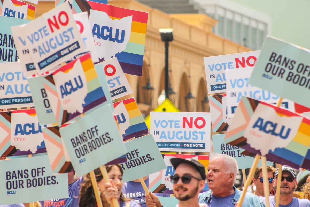 LarryTenney's tweet photo. By far, at yesterday's #ColumbusPride March, the loudest cheers came for @MomsDemand &amp; any group carrying @VoteNoInAugust signs! BY FAR! 🎉🌈📢👏🏻

#VoteNoInAugust #BanAssaultWeaponsNow #CbusPride https://t.co/mZ8kVybT3i