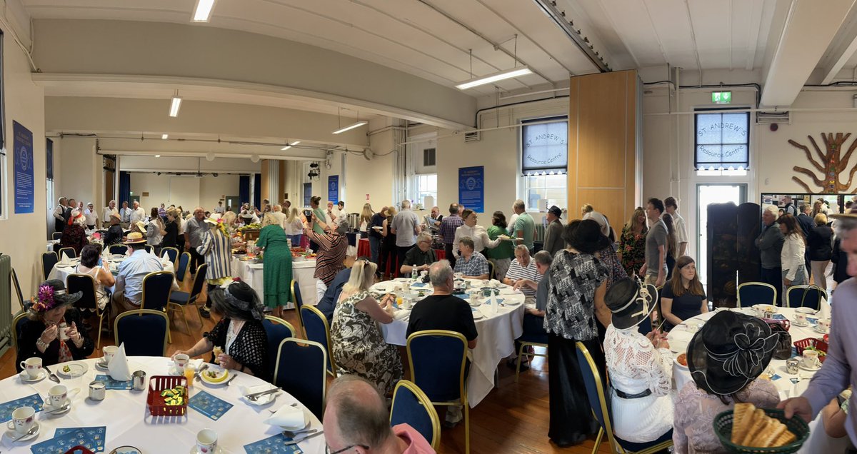 some scenes from the wonderful @SARCD2 #Bloomsday Breakfast on Friday enjoyed by hundreds of dubliners and citizens of the world alike! thank you St Andrews Resource Centre for breakfast and community energy! @baldoyle55 @OCallaghanJim @ivanabacik @The_Wheel_IRL
