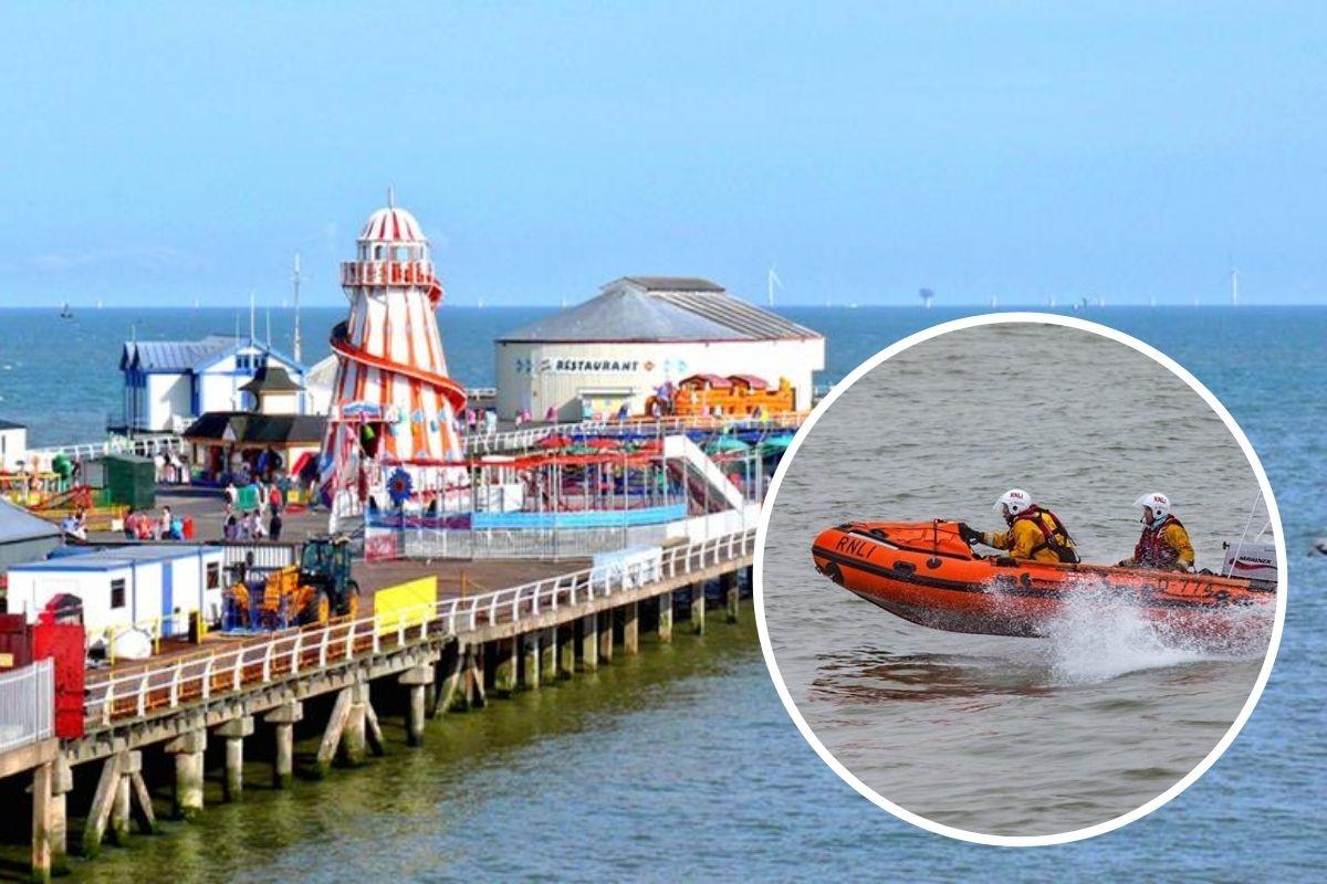 RNLI Clacton's volunteer crews were called out on Wednesday to help assist a person in the water near Clacton Pier. Read about it here: bit.ly/46c7SF6 #RNLI #Clacton #SavingLivesAtSea