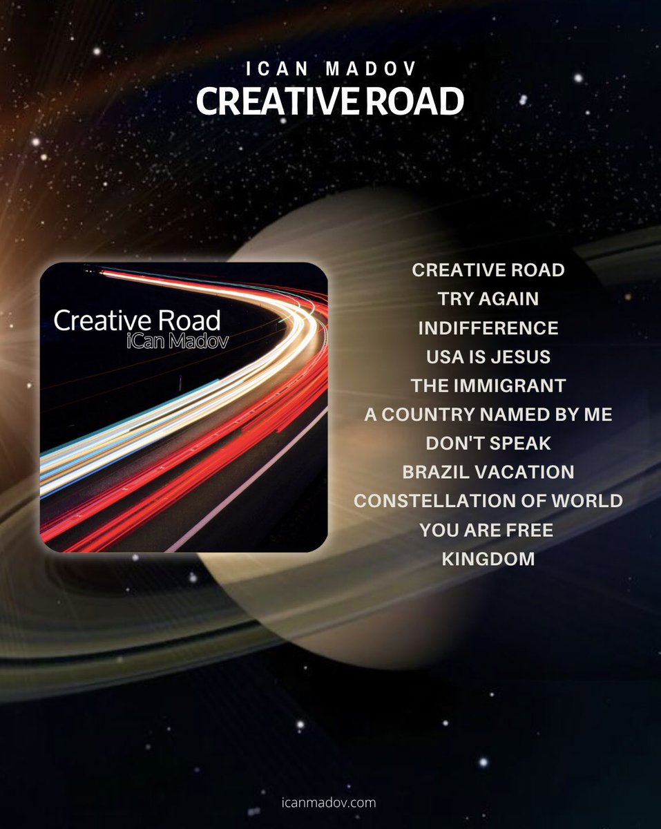 icanmadov's tweet photo. My new album “Creative Road" now available on my web site: https://t.co/bn6IA10C52
and YouTube: https://t.co/R1kvqcV0ng
🎼🎺🎧🥁🎹🎻🎸🎼
#Music #CreativeRoad #Musician #NewAlbum #IcanMadov #MusicByIcanMadov #DedicatedToWorld #iCanMadov https://t.co/zRV3GnukpZ