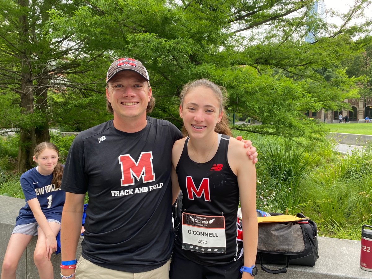 MHS - Congratulations to Marri O'Connell, who competed at the National Outdoor Track Meet at the University of Pennsylvania.  She competed in the freshman 2-mile race with a time of 11:19.25 and finished 9th in the nation!  Thanks to Coaches Herlihy &amp; Raimo for their guidance!