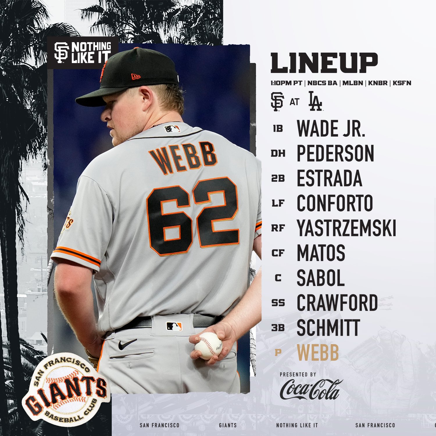 San Francisco Giants Uniform Lineup