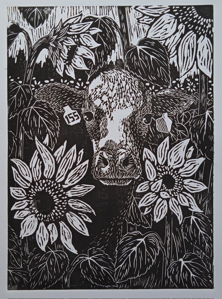 i love cows so much

[rts are appreciated <33]
#linocut #traditionalart #printmaking