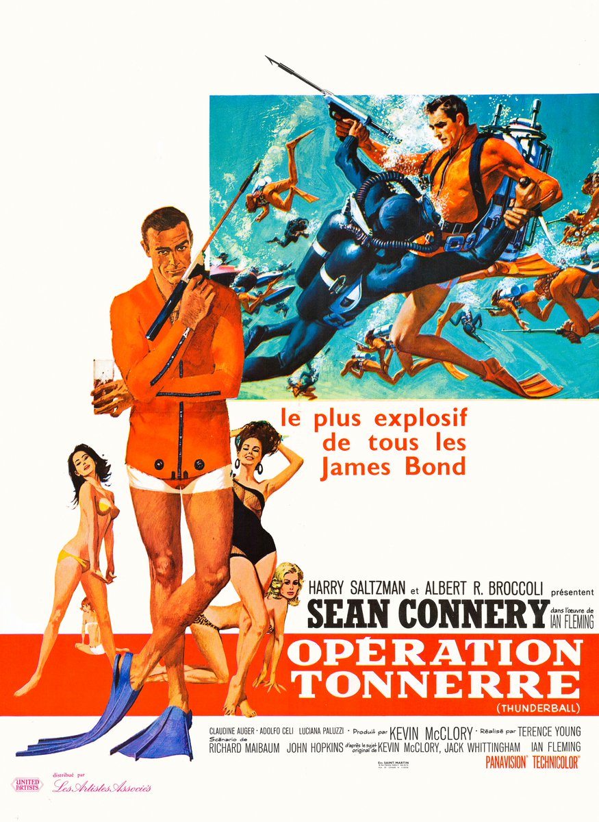Thunderball (1965)
#SeanConnery 
#ClaudineAuger
#AdolfoCeli
#TerenceYoung
#JamesBond