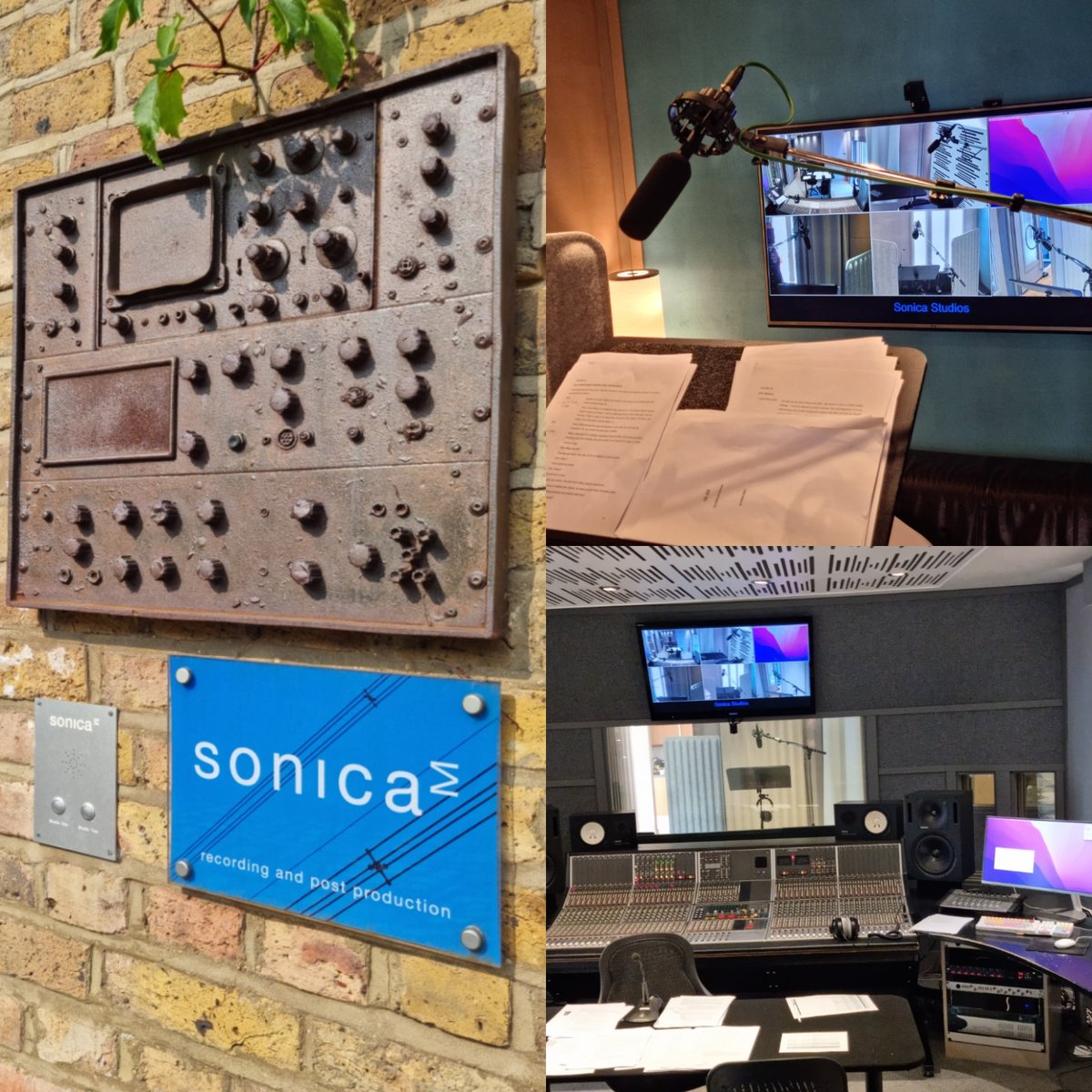 Day 2 recording @SonicaStudios. Slay by Michael Button, directed by Nosa Eke, is part of a partnership between @audibleuk and @LAMDAdrama working together to develop the next generation of audio performance talent.
#AudioFiction #AudioProduction #AudioDrama #Audible #LAMDA