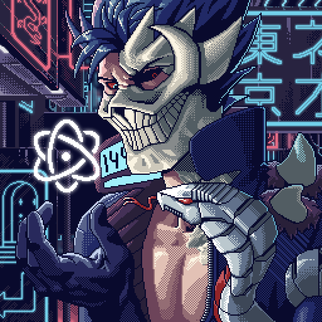 Luxmegist's tweet photo. Pixel art commission for @thesorys, this one was a lot of fun https://t.co/sscFSeB0TD