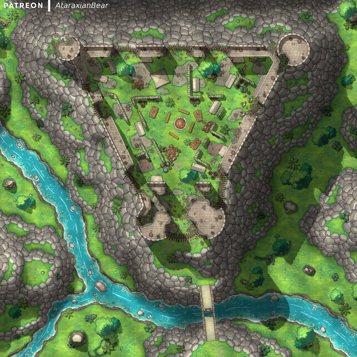 AtaraxianBear's tweet photo. A bandit base in the ruins of a castle [80x80]

A big map to just slaughter a lot of faceless poor bandits with you overpowered group!

#DnD #DungeonsAndDragons #BattleMap #CastleRuin #dndmap #bandit https://t.co/DXvXmvdnBt