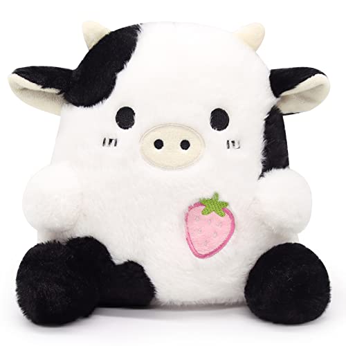 Strawberry Cow Plushie Pillow Cow Stuffed Animal Toys Cute Strawberry Cow  Plush