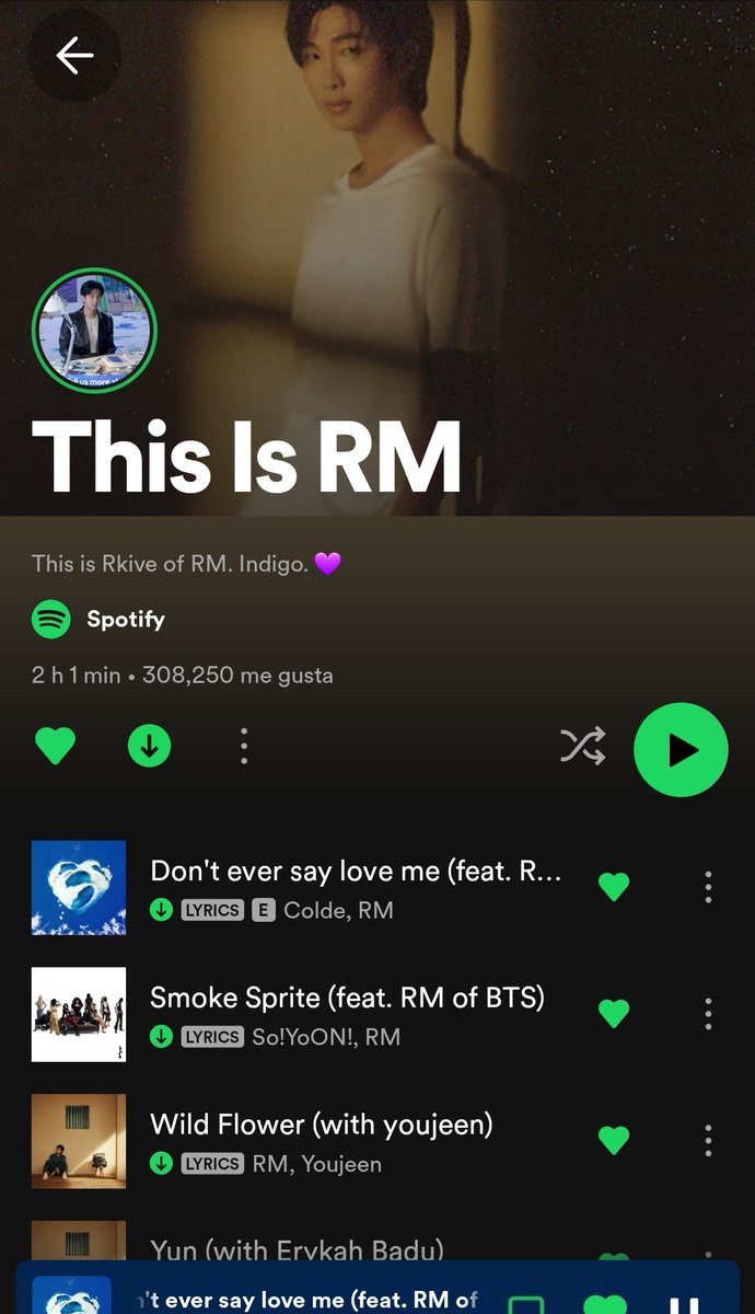 🎤 #RM

🎵 #ThisIsRM

▶️ Listen 👉🏻 open.spotify.com/playlist/37i9d…
