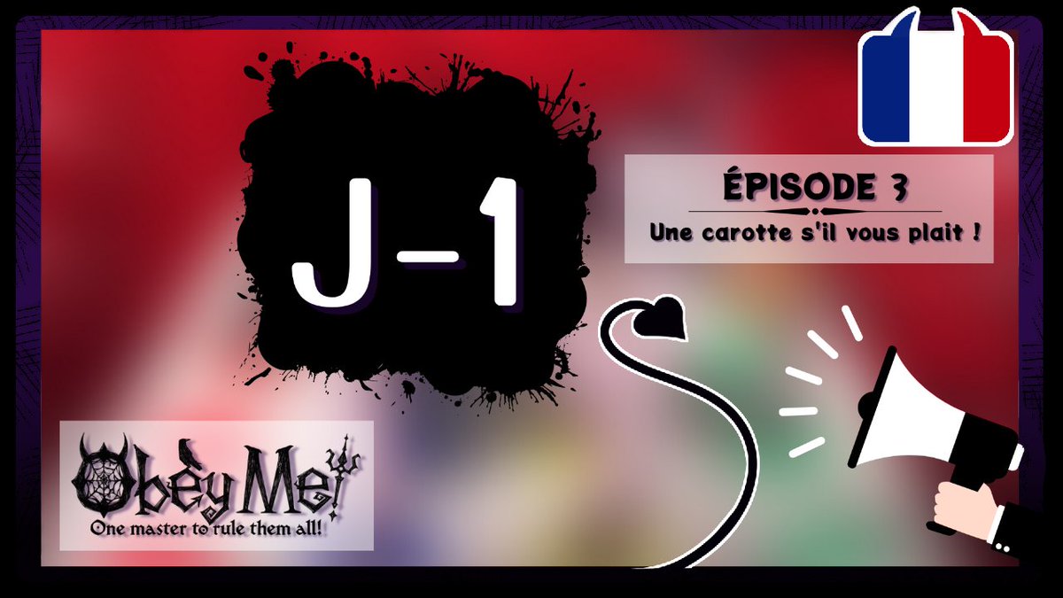 ObeyMeVF's tweet photo. C'EST DEMAIN ! 😈
N'hésitez pas à activer la 🔔pour recevoir la notification de la sortie de la vidéo ! 

C'est demain à 21h ! L'excitation est à son comble de notre côté ! 😈 💖
https://t.co/l47RcmEaLw https://t.co/rRD7Uz1BxW