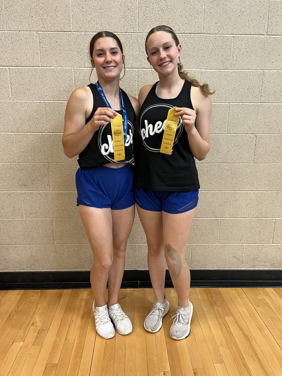UCA Cheer Camp-Day 3! So proud of these girls! Eight All-Americans and Morgan and Kalli received a personal invite to apply to be a UCA instructor!  We also came home with the Unicorn for being the most spirited team .. and our ribbon winners go to Ashley and Jozlin! 💙🎀