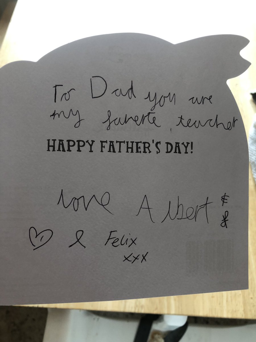 When your son who you also teach gives you a Father’s Day card 😂 #FathersDay2023 #teacher #edutwitter