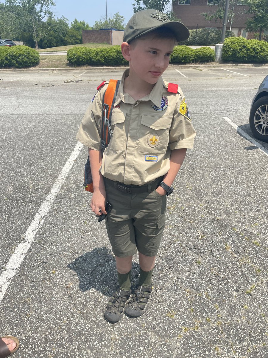 Sending my Scout of to Scout Camp! <a href="/boyscouts/">Scouting America</a> #timeslowdown #HaveFun #Don’tForgetSunscreen